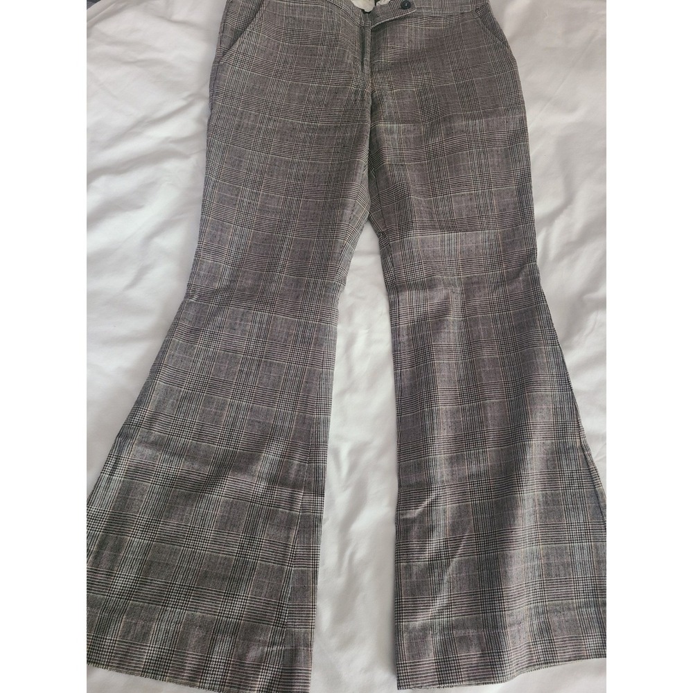 Vtg The Limited Plaid Flare Pants Women Size 6 Multicolor Office Casual